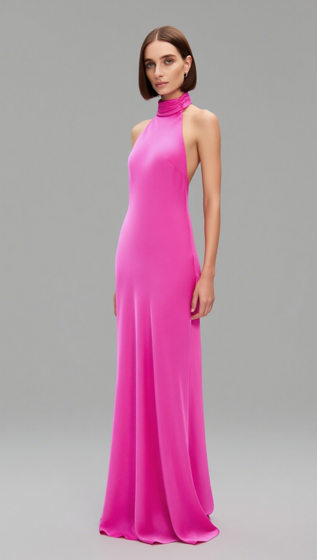 THE 'EVIANNA' SATIN DRESS