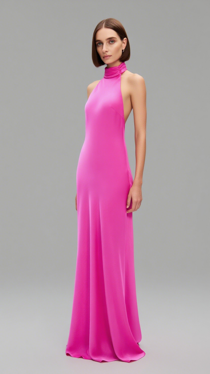 THE 'EVIANNA' SATIN DRESS
