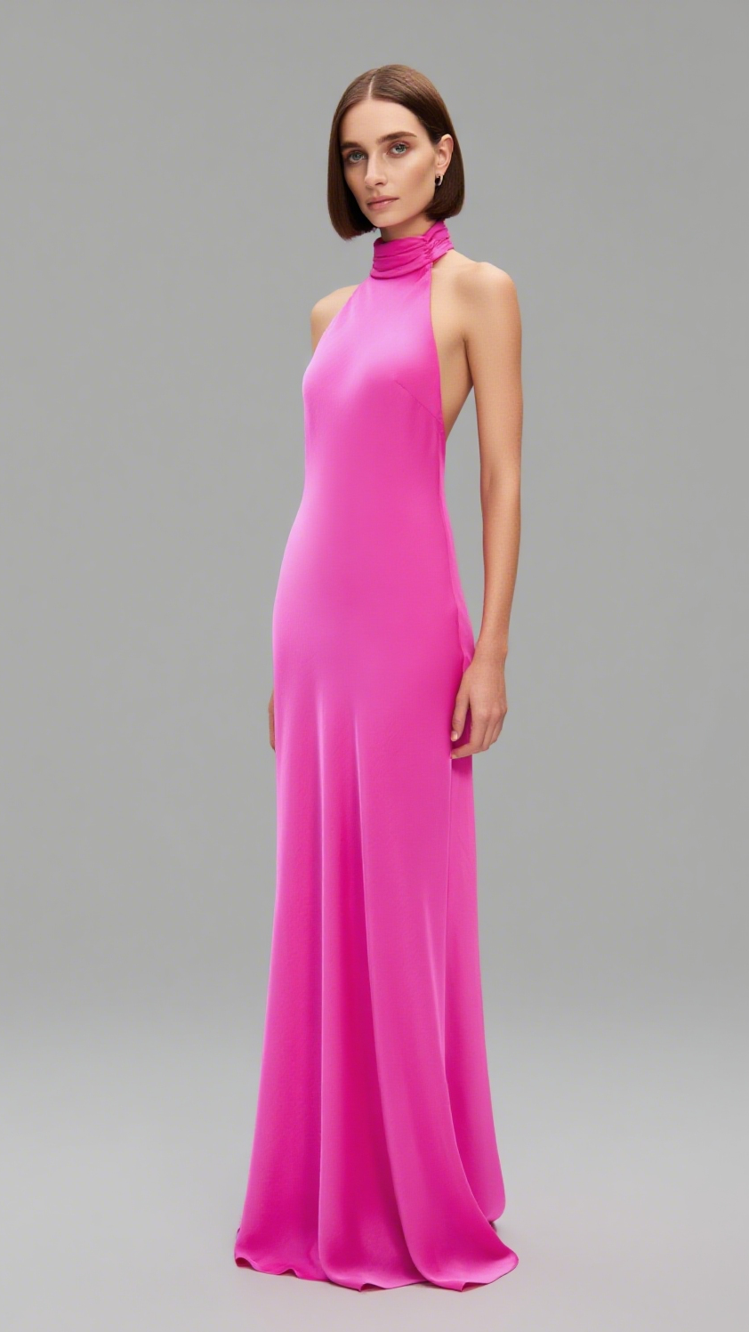 THE 'EVIANNA' SATIN DRESS