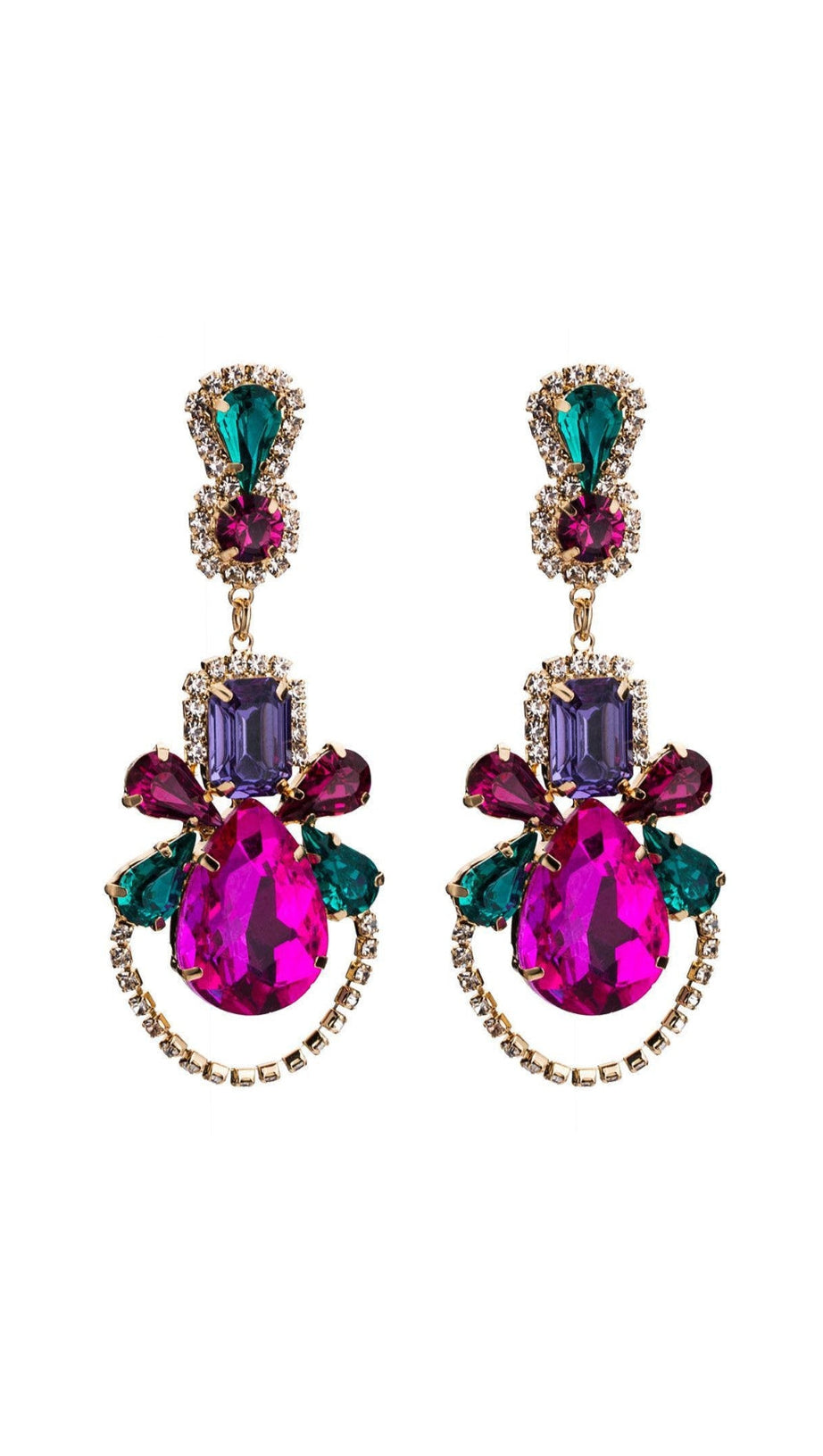 GEM DROP EARRINGS