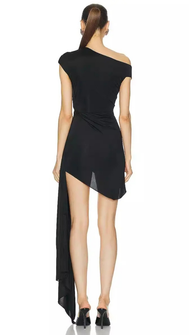 AIIZIE RUCHED FLOWER MINI DRESS - product image