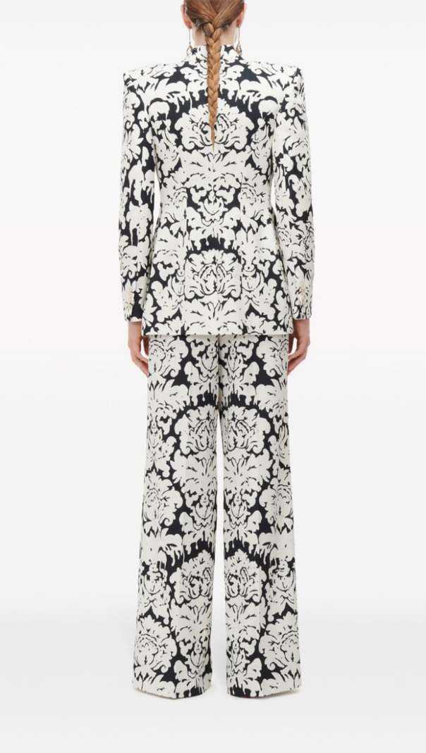 AIIZIE DAMASK SINGLE-BREASTED BLAZER - product image