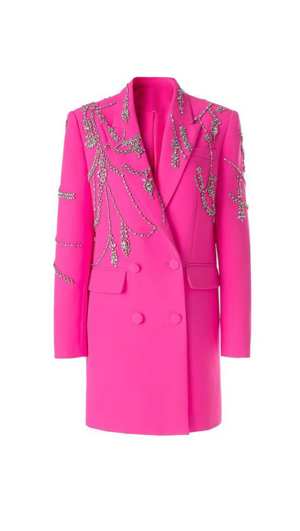AIIZIE JESSICA BARA SONYA CRYSTAL BLAZER MINI DRESS - product image
