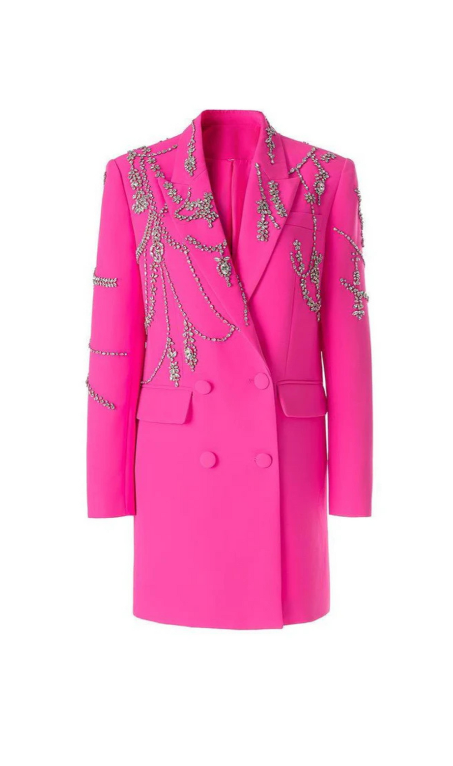 Jessica Bara Sonya Crystal Blazer Mini Dress