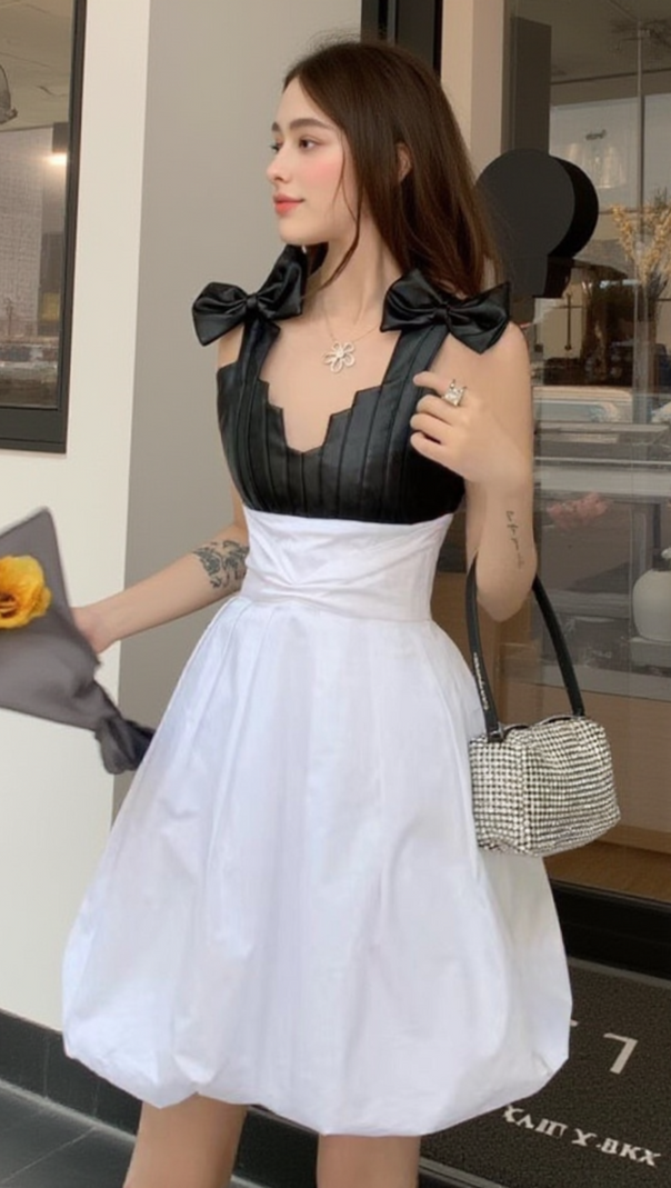 AIIZIE MIDNIGHT BLOSSOM DRESS - product image
