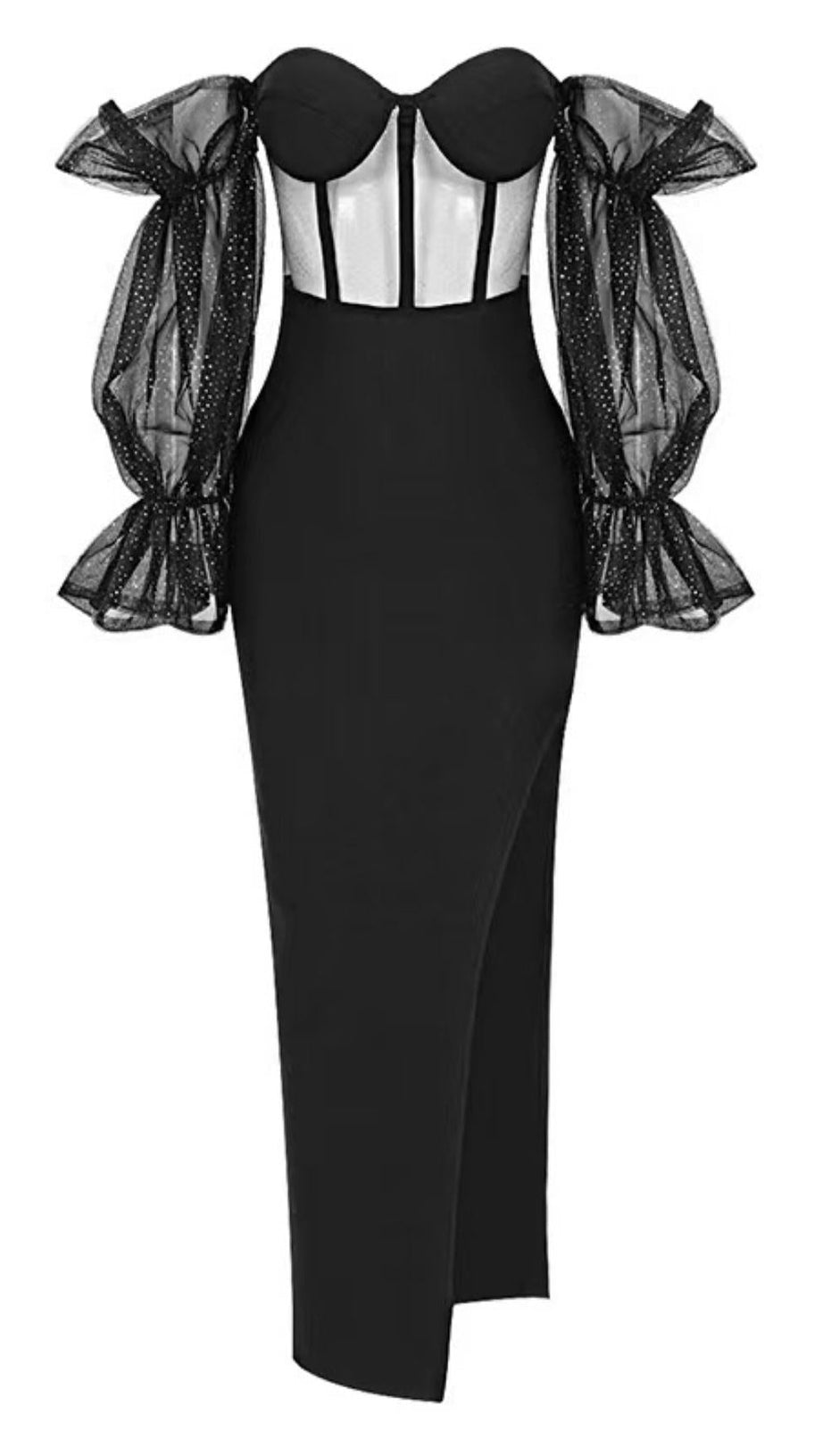 STRAPLESS MAXI DRESS