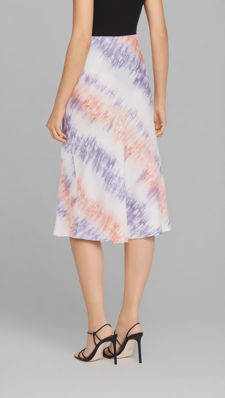 PINK PURPLE TIE-DYE CROPPED CAMISOLE & SLIP SKIRT