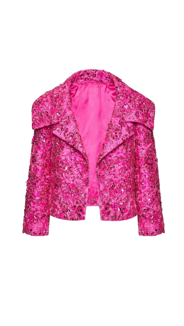 AIIZIE JACQUARD FLORAL BLAZER - product image