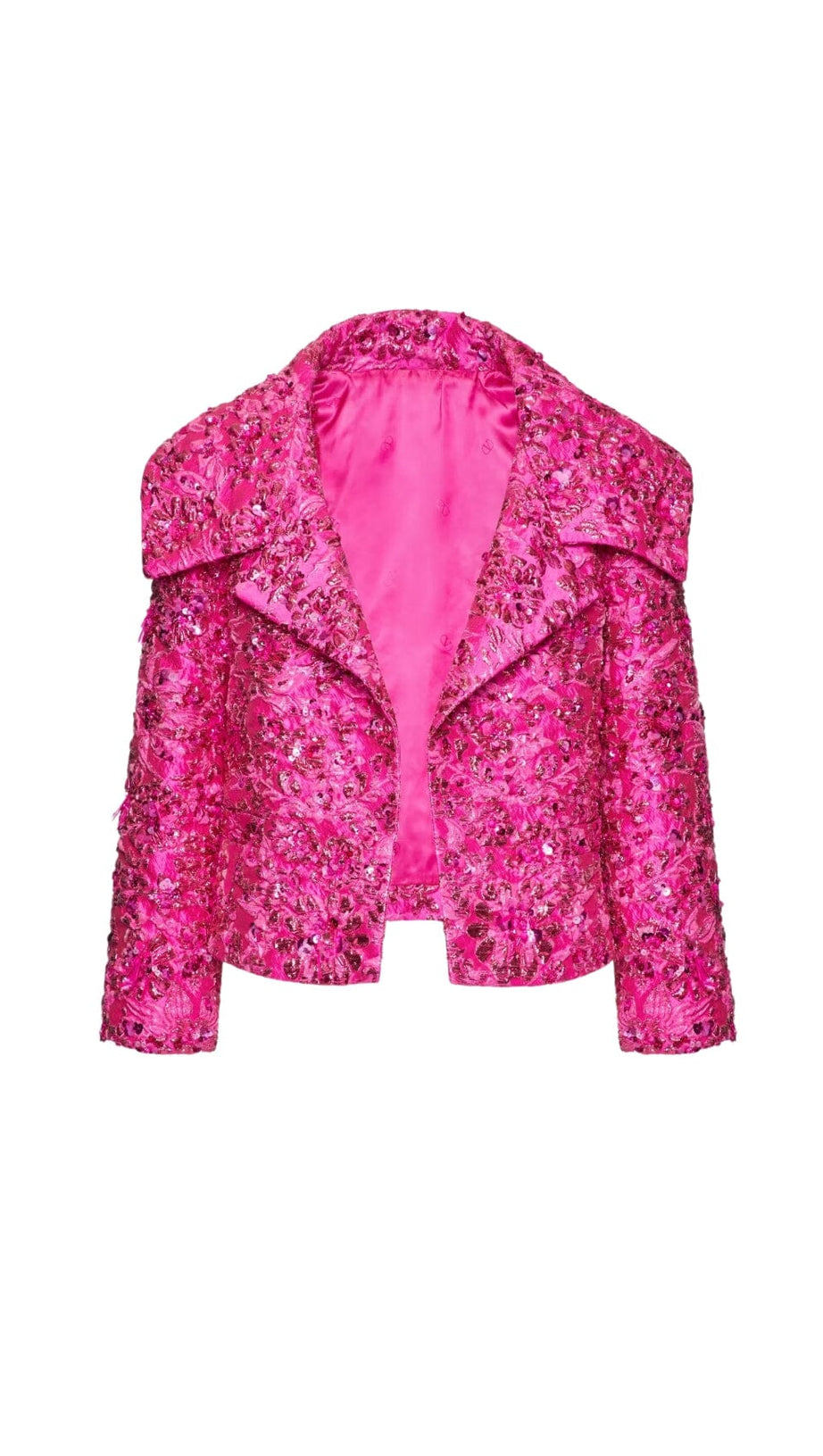 JACQUARD FLORAL BLAZER