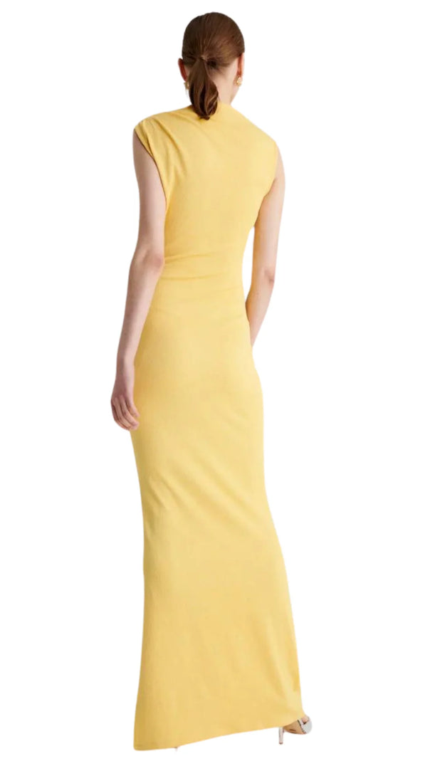 AIIZIE VEGA ROUCHED MIDI DRESS - product image