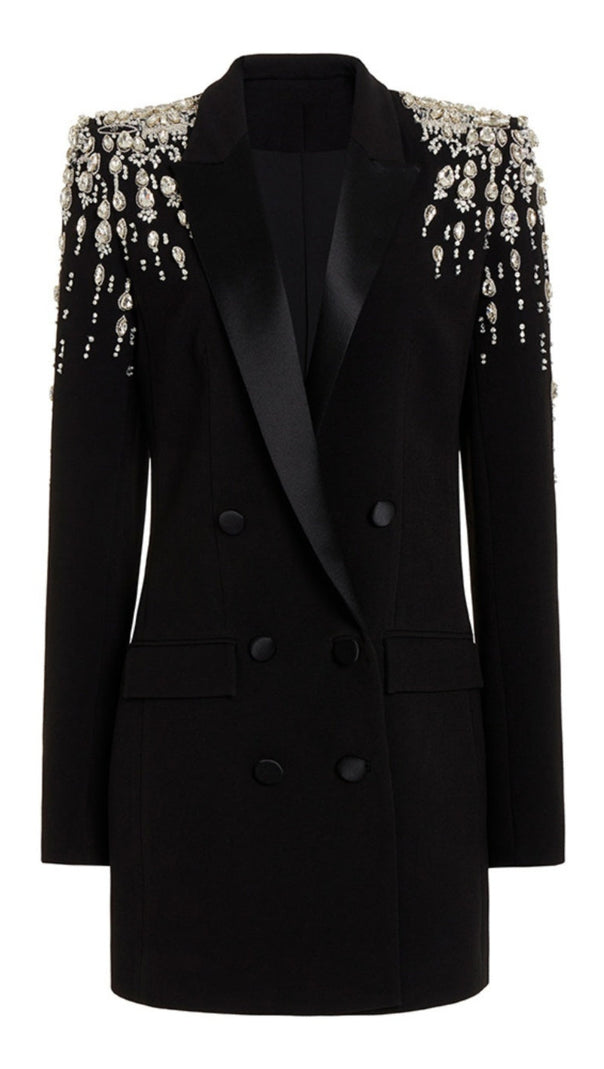 AIIZIE AURORA CRYSTAL EMBELLISHED BLAZER DRESS - product image