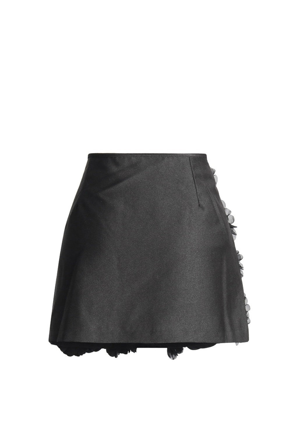 ANCHALEE SCHWARZER MINIROCK MIT BLUMEN