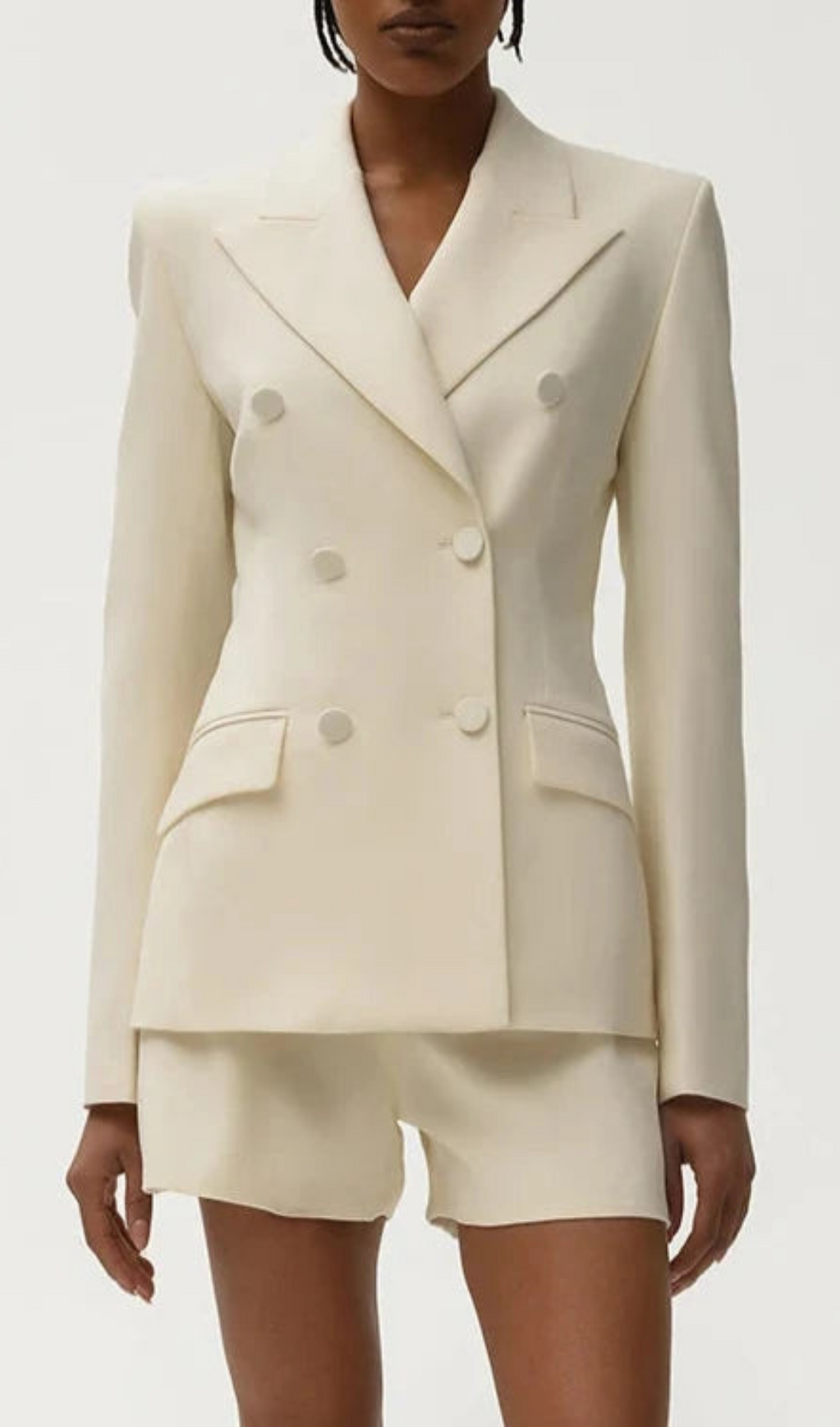 BLAZER VIENNA CON FRANGE E SCHIENA SENZA TAGLIO IN ALBICOCCA