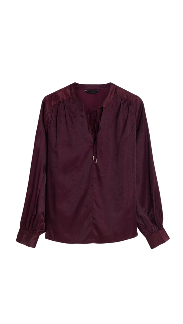 AIIZIE VISCOSE BLOUSE IN BURGUNDY - product image