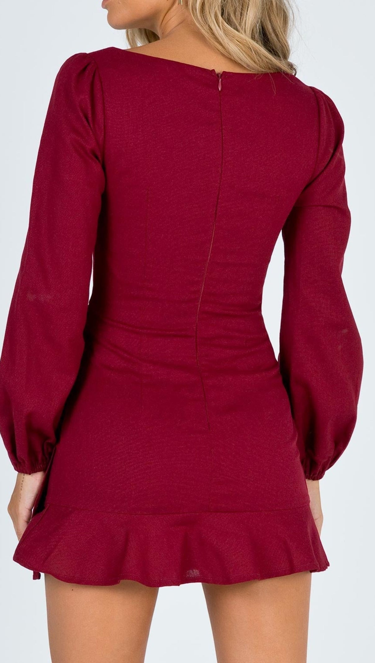 AIIZIE LONG SLEEVE VILLA MINI DRESS - product image