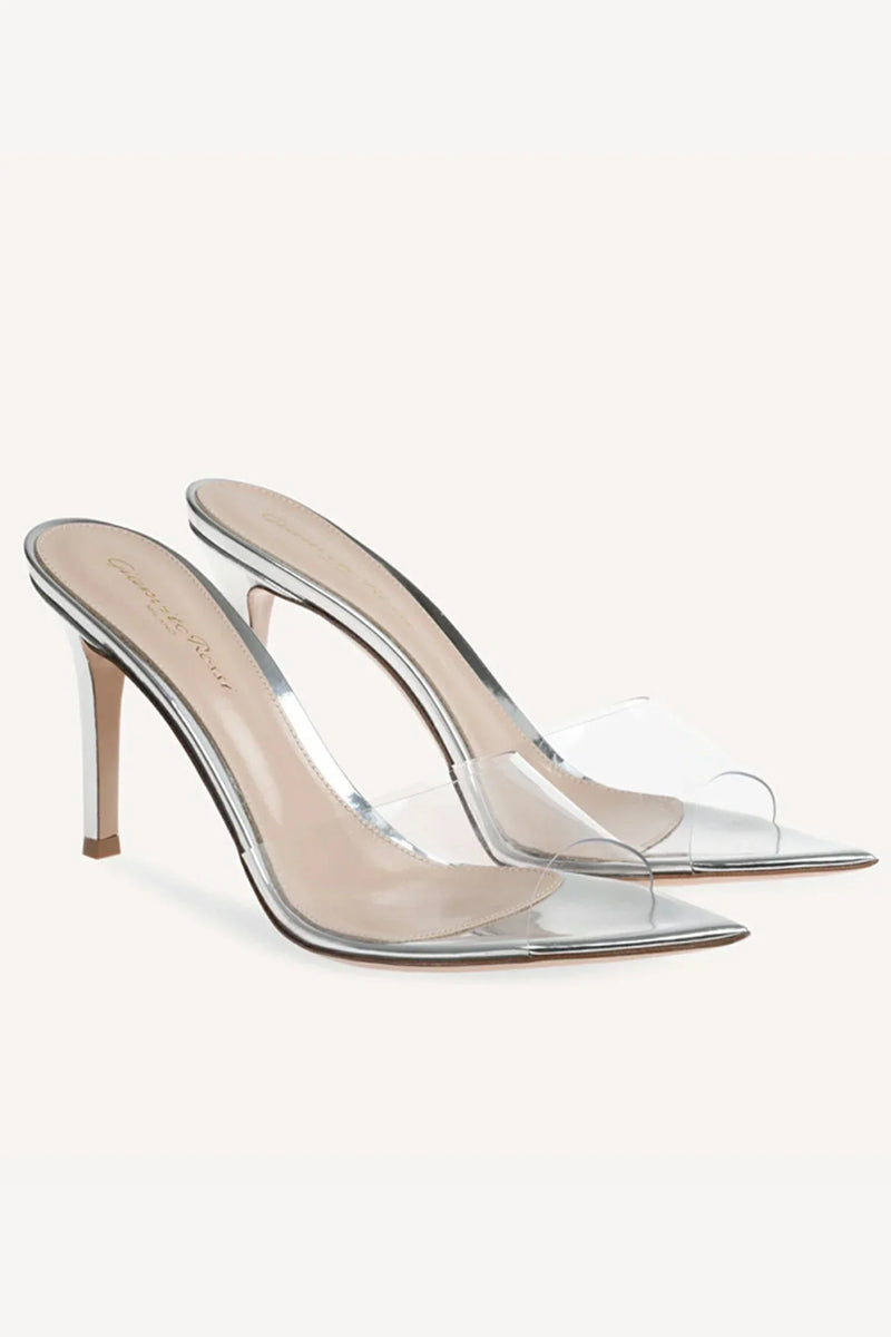 Caetlyn Clear Monochrome Heels