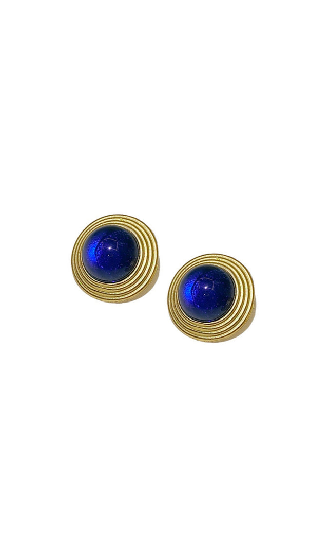 AIIZIE BLUE WESTERN CRYSTAL EARRINGS - product image