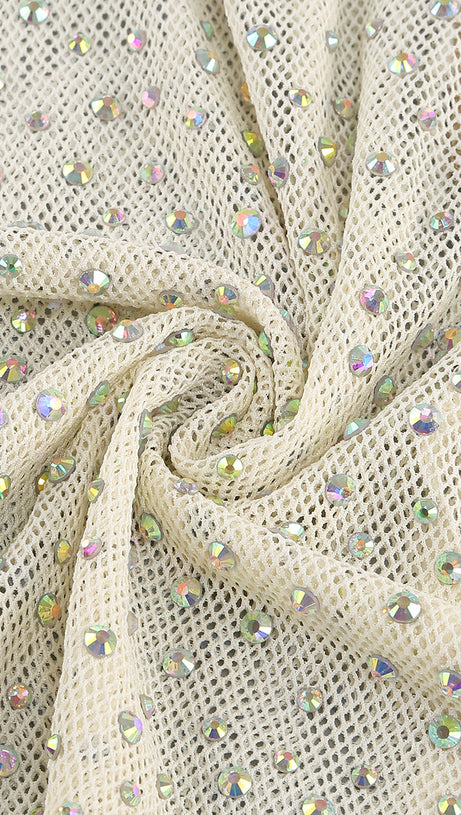 ADORA VICKY CUTOUT SEQUIN RHINESTONE MINI DRESS