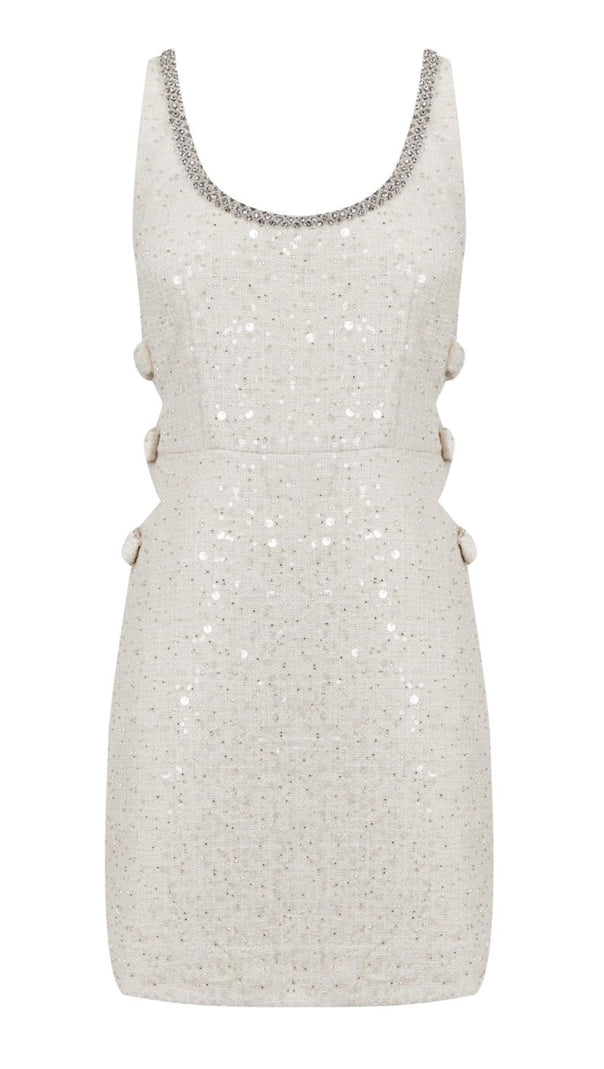 AIIZIE BOUCLE CUT OUT MINI DRESS - product image