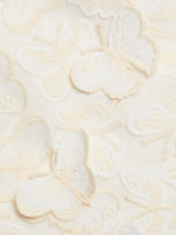 Butterfly Appliqué Mini dress in cream