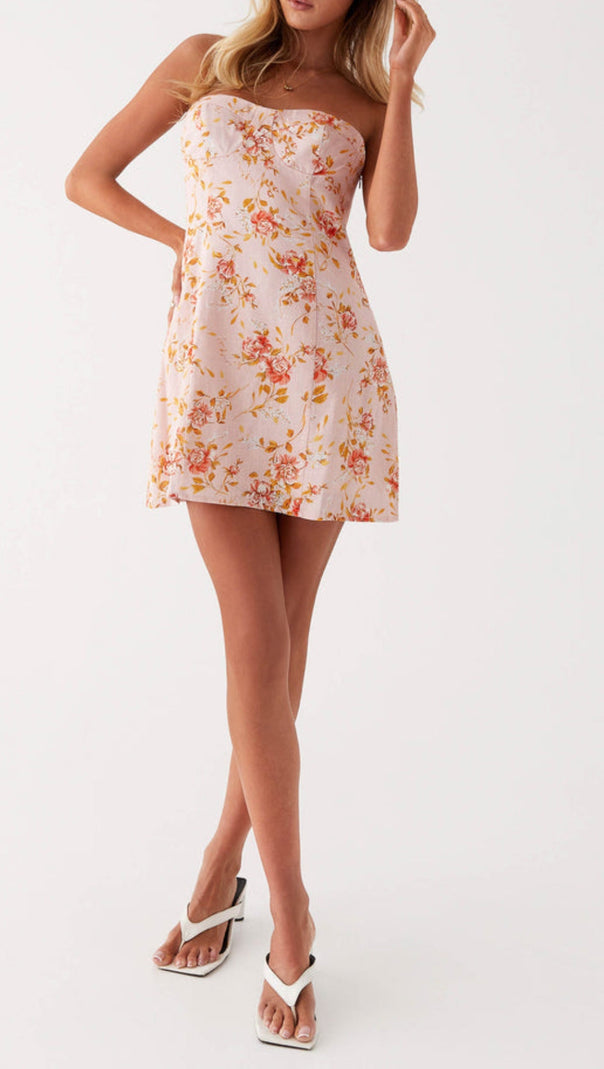 AIIZIE CALI STRAPLESS MINI DRESS - product image