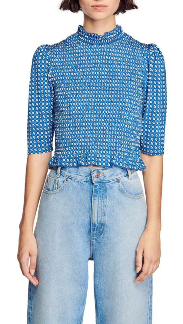 AIIZIE MOLITOR SMOCKED TOP - product image