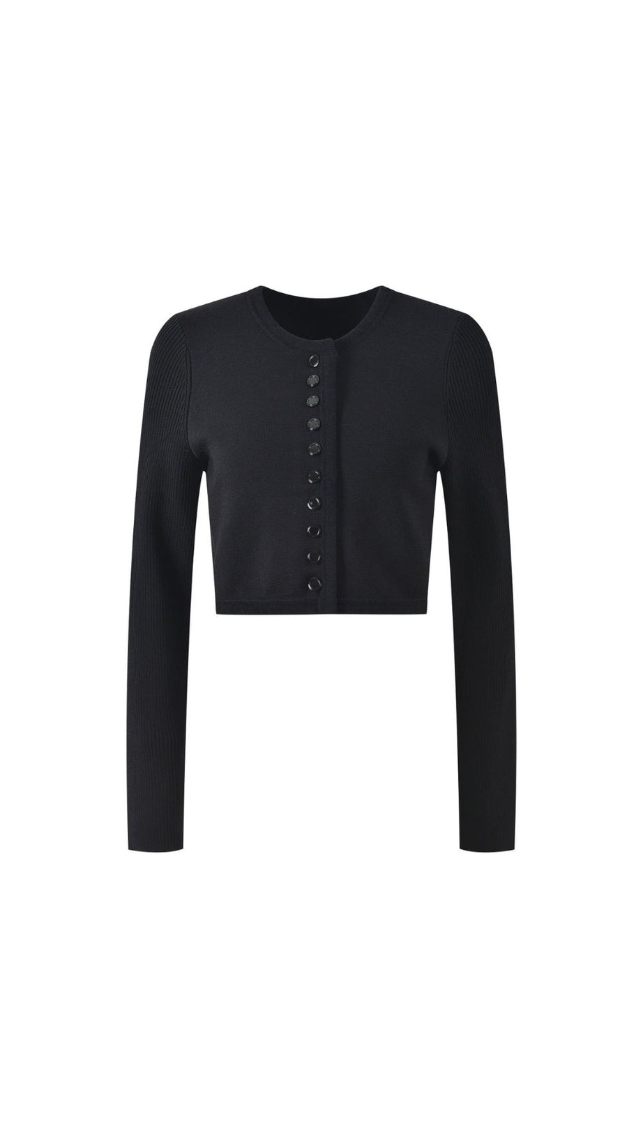 Elegant Women's Cropped Knit Cardigan - Timeless Style & Versatility