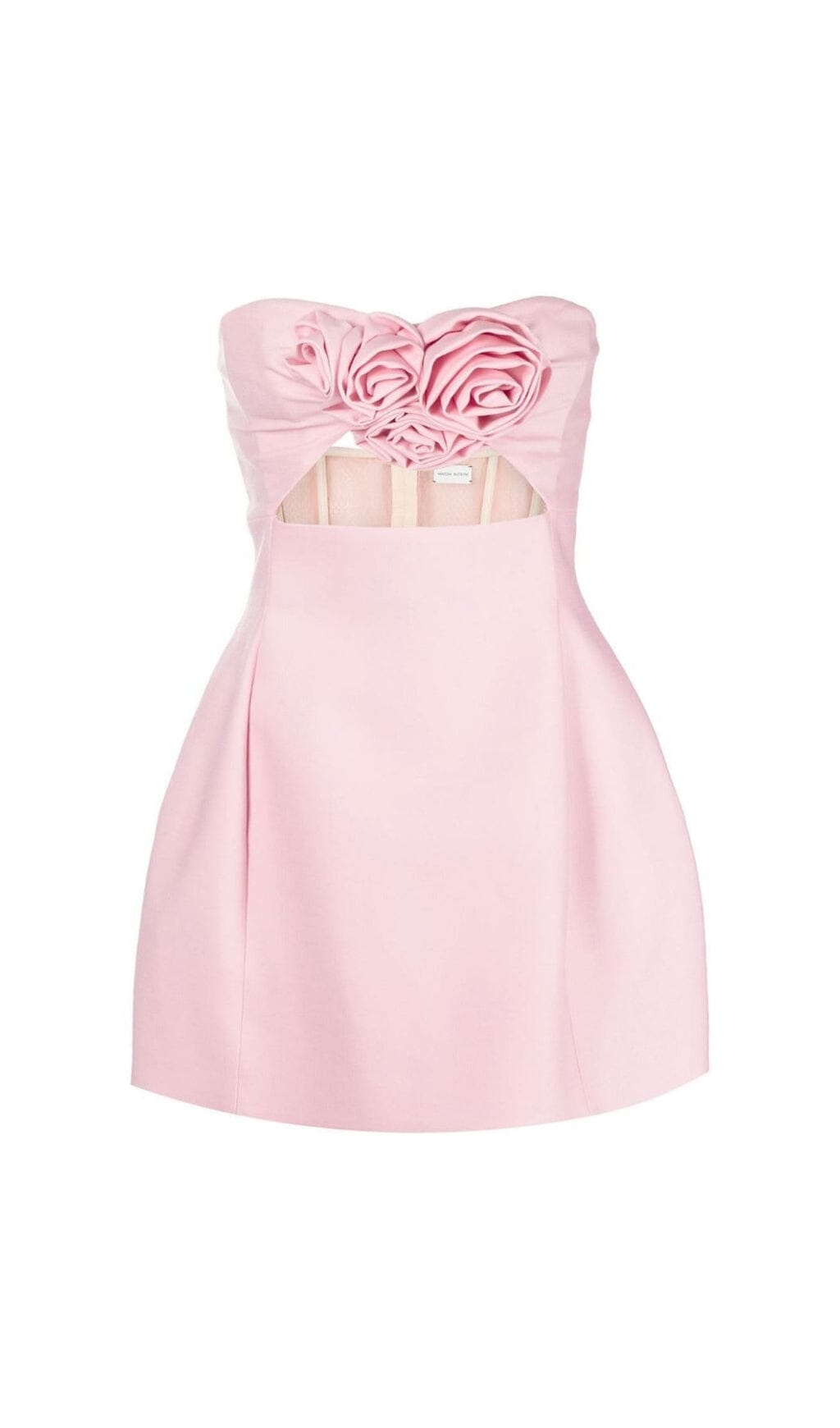 TRÄGERLOSES MINIKLEID MIT CUTOUTS