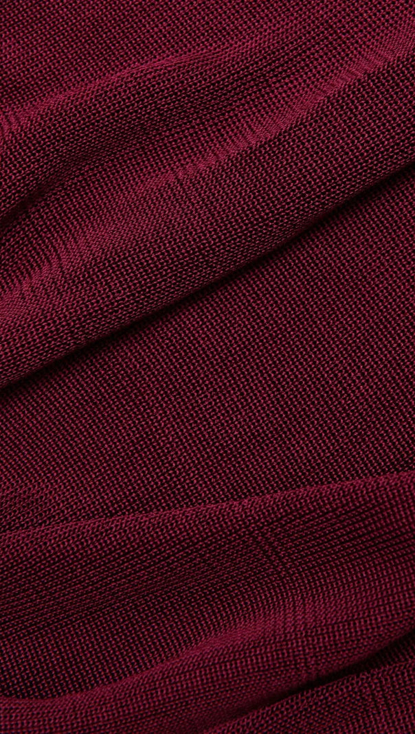 AIIZIE BURGUNDY VISCOSE KNIT MAXI DRESS - product image