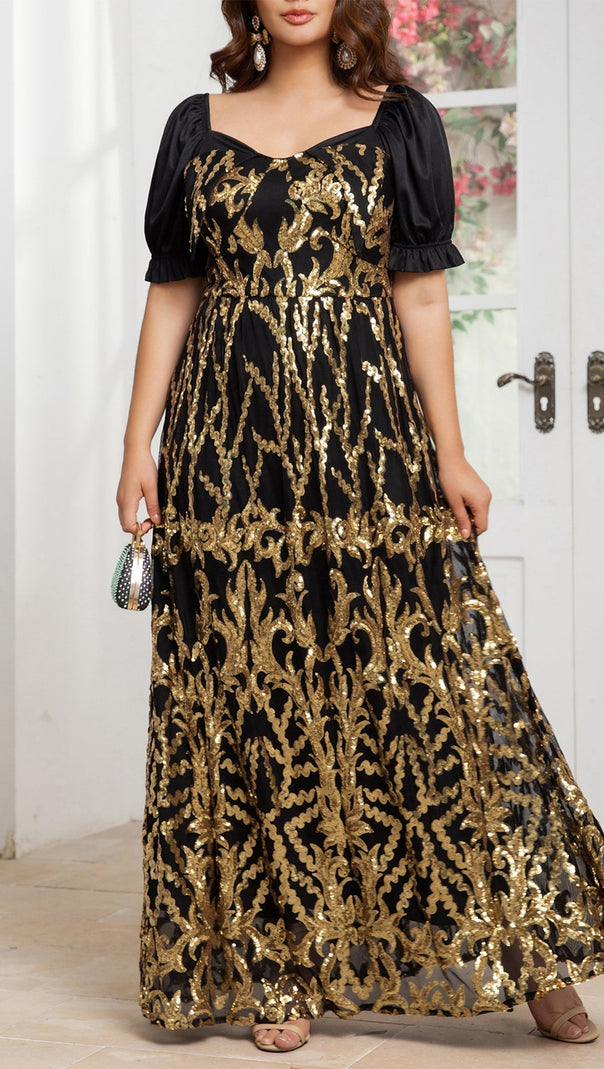 AIIZIE AZALEA SHORT SLEEVE MAXI DRESS - product image