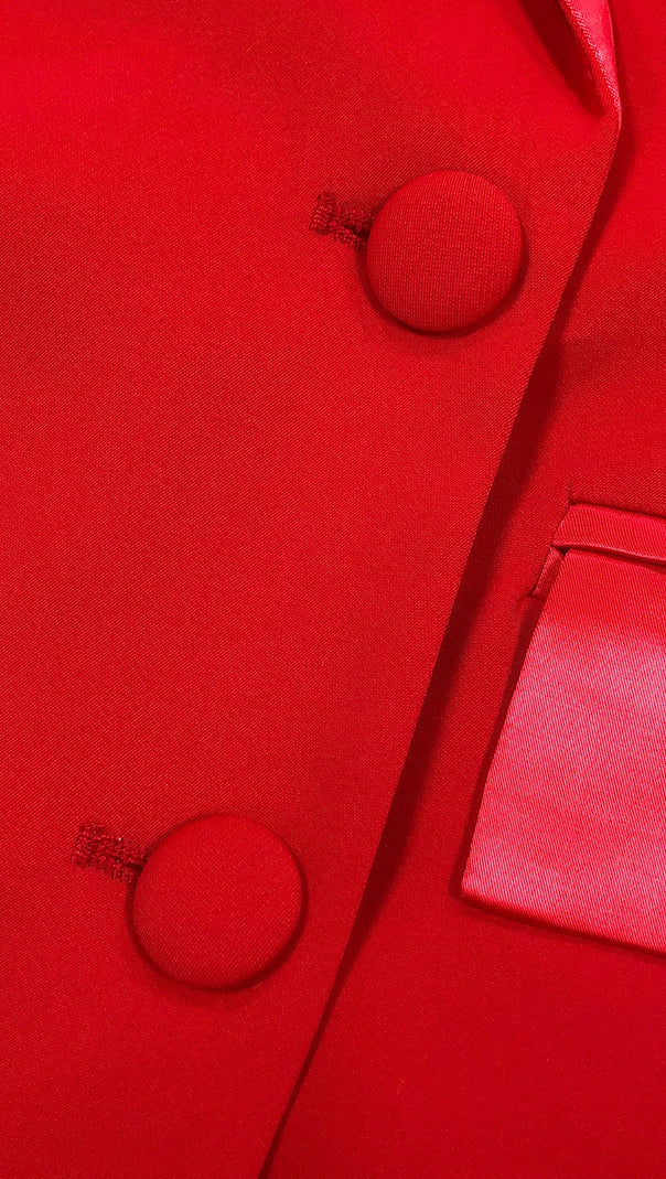 AIIZIE MONICA BLAZER DRESS IN RED - product image
