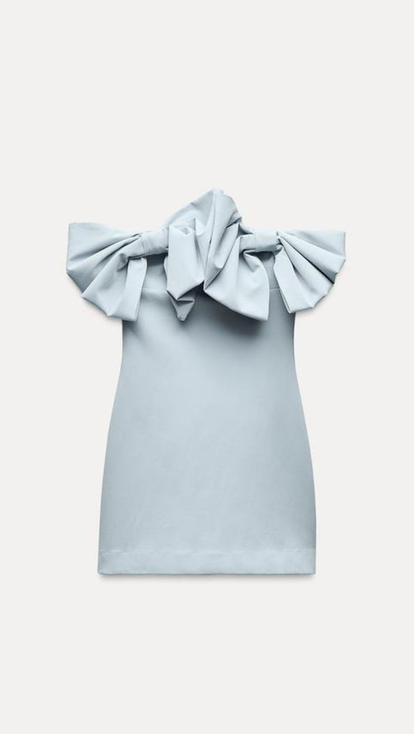 AIIZIE STRAPLESS BOW DRESS - product image