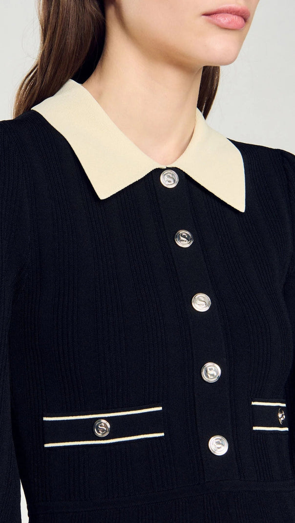 AIIZIE PLEATED KNIT DRESS - product image