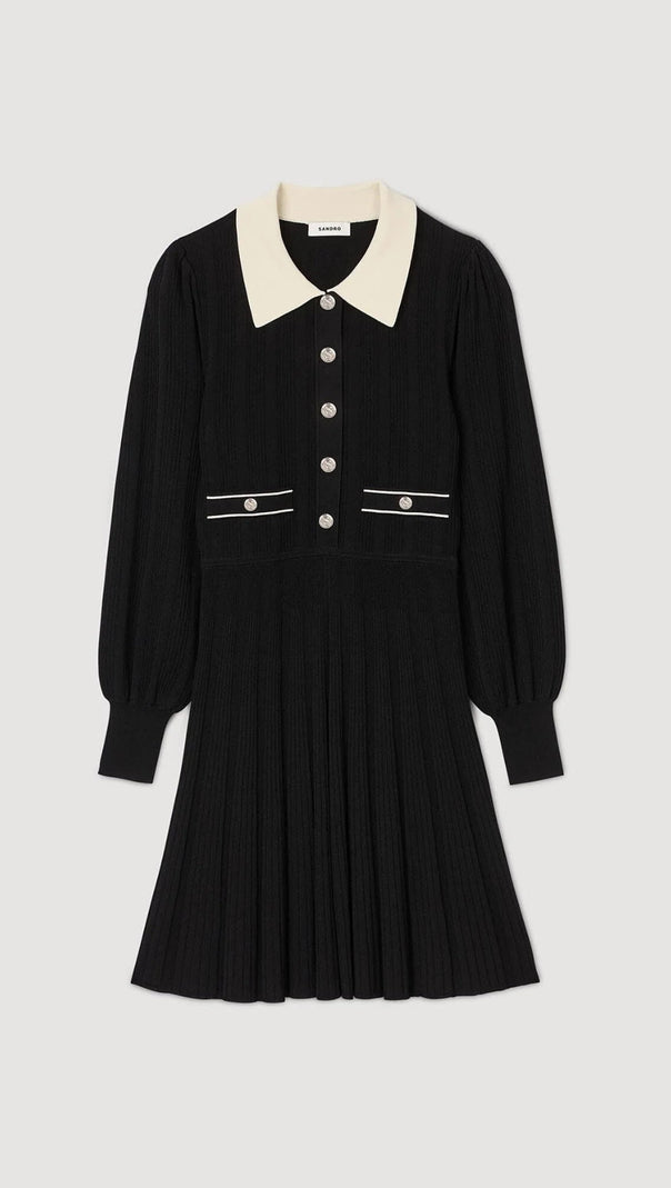 AIIZIE PLEATED KNIT DRESS - product image