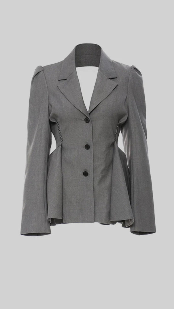 AIIZIE RUFFLE BLAZER WITH BACK CUTOUT - product image