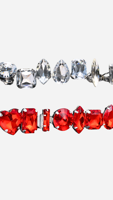 DANA CRYSTAL RINGS 7 SET