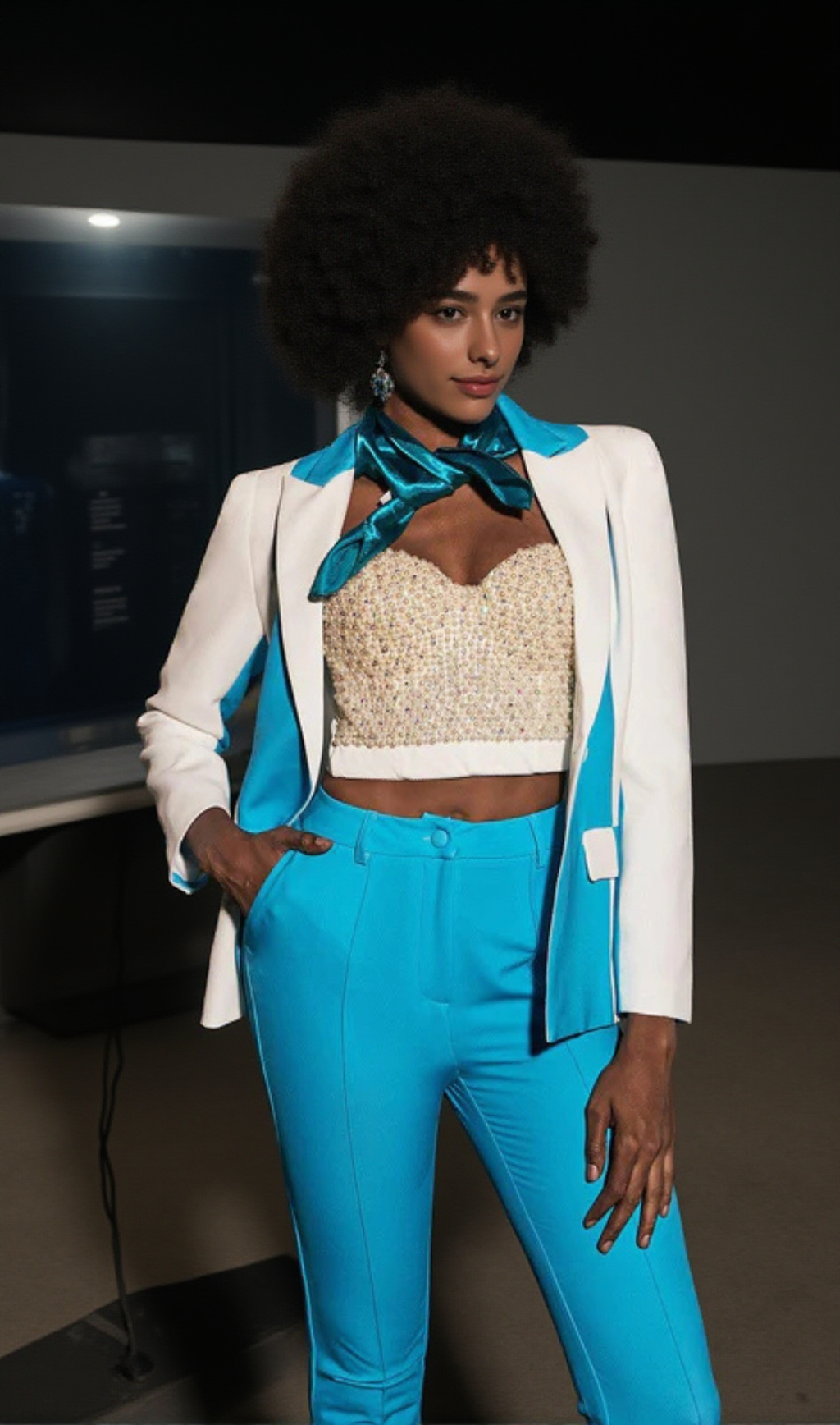 PEARL EMBELLISHED CORSET TOP IN WHITE