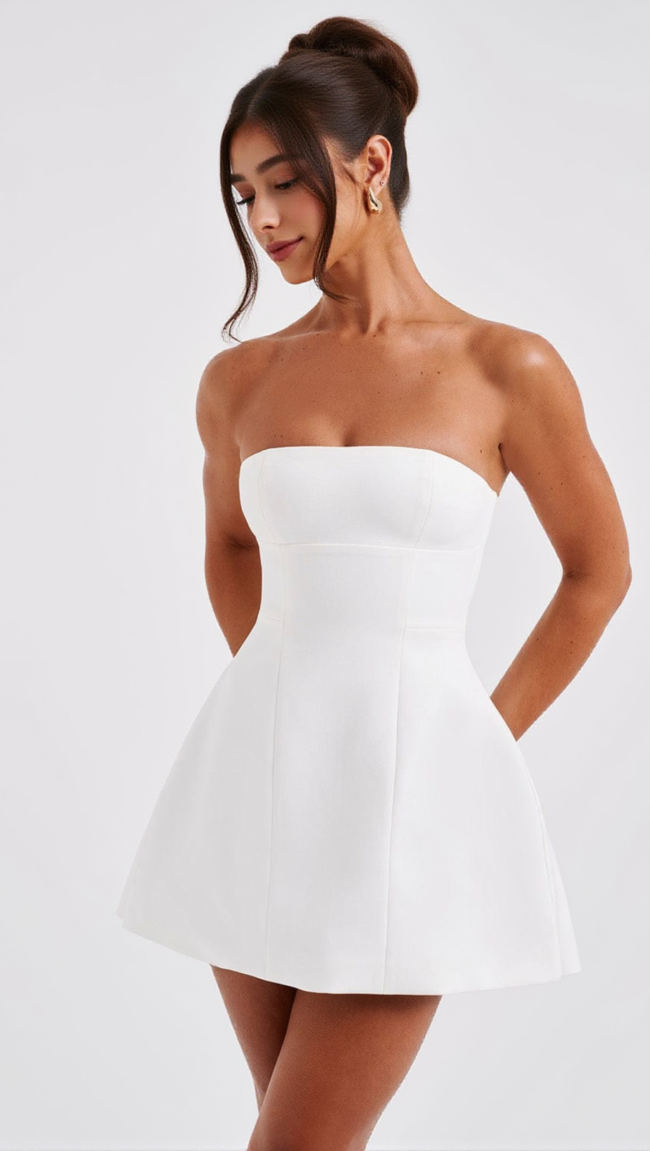 ASHA MINI DRESS - IVORY