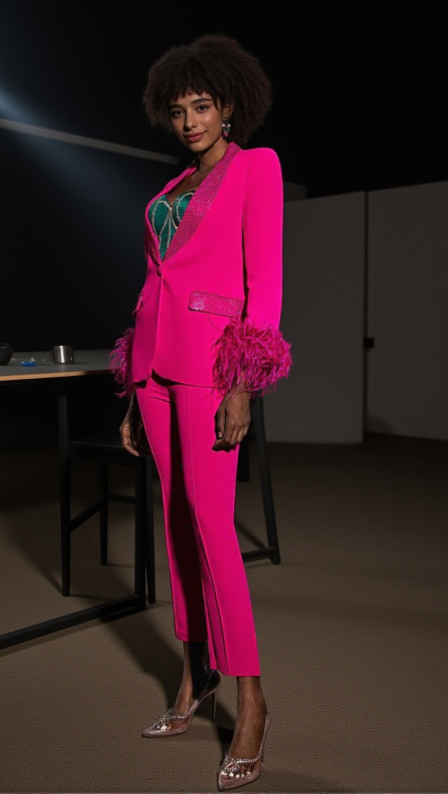 BODYCON-HOSE IN ROSA