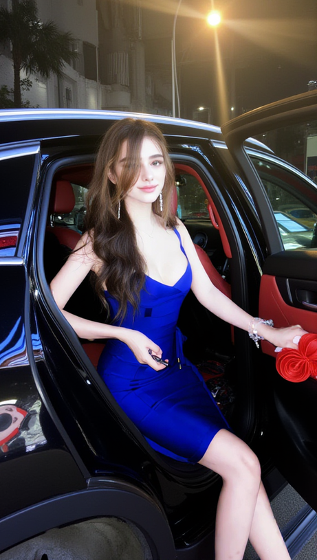 Azure Elegance Etui-Minikleid