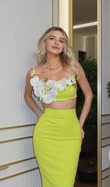 Body flower bandage dress evening dress party seaside holiday style suit skirt