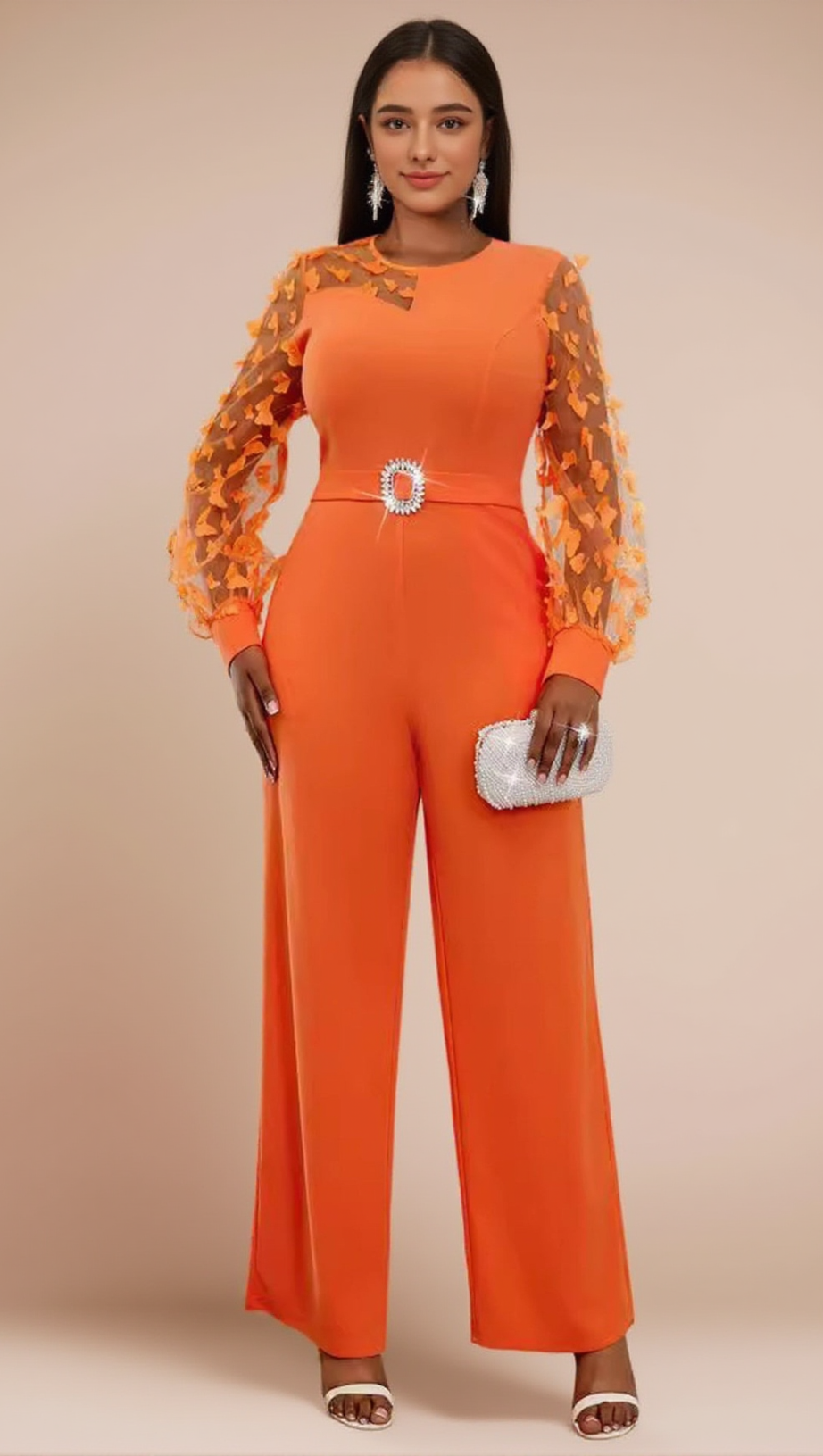 Antonella Langarm-Jumpsuit