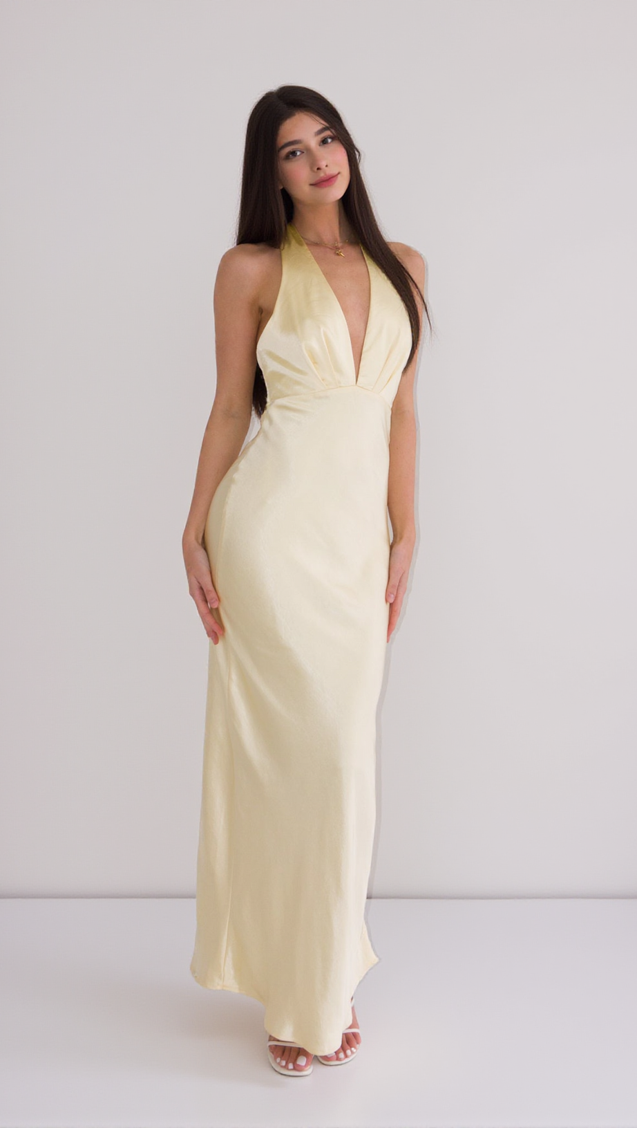 ABITO LUNGO JESSALYN - GIALLO