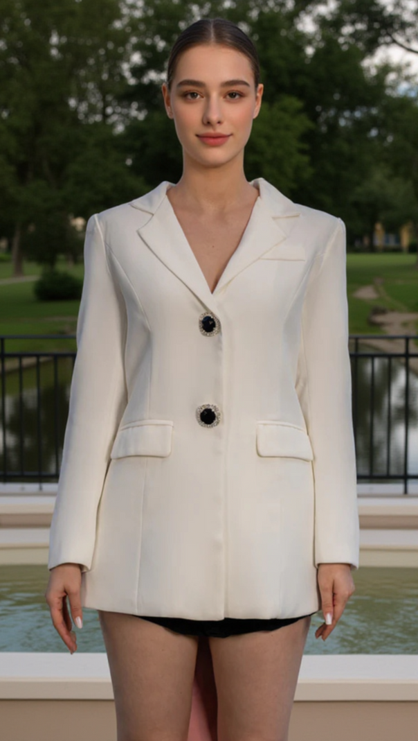 AIIZIE MASSIVE PINK RIBBON DIAMOND BLAZER - product image