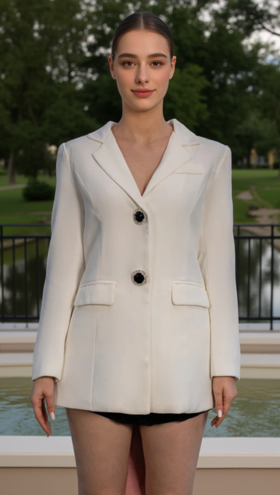 MASSIVE PINK RIBBON DIAMOND BLAZER