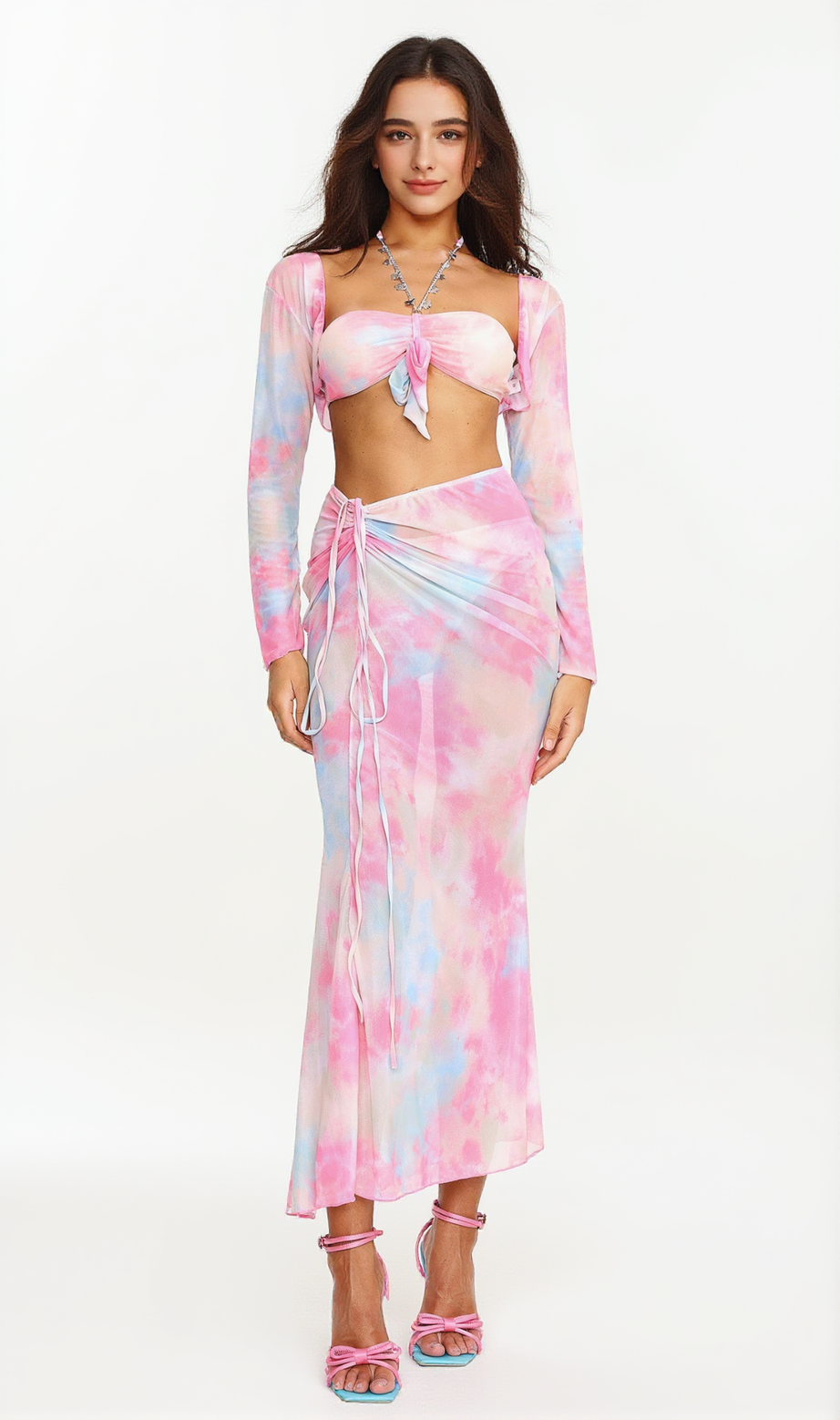 Moto Gradient Chain Bikini Set