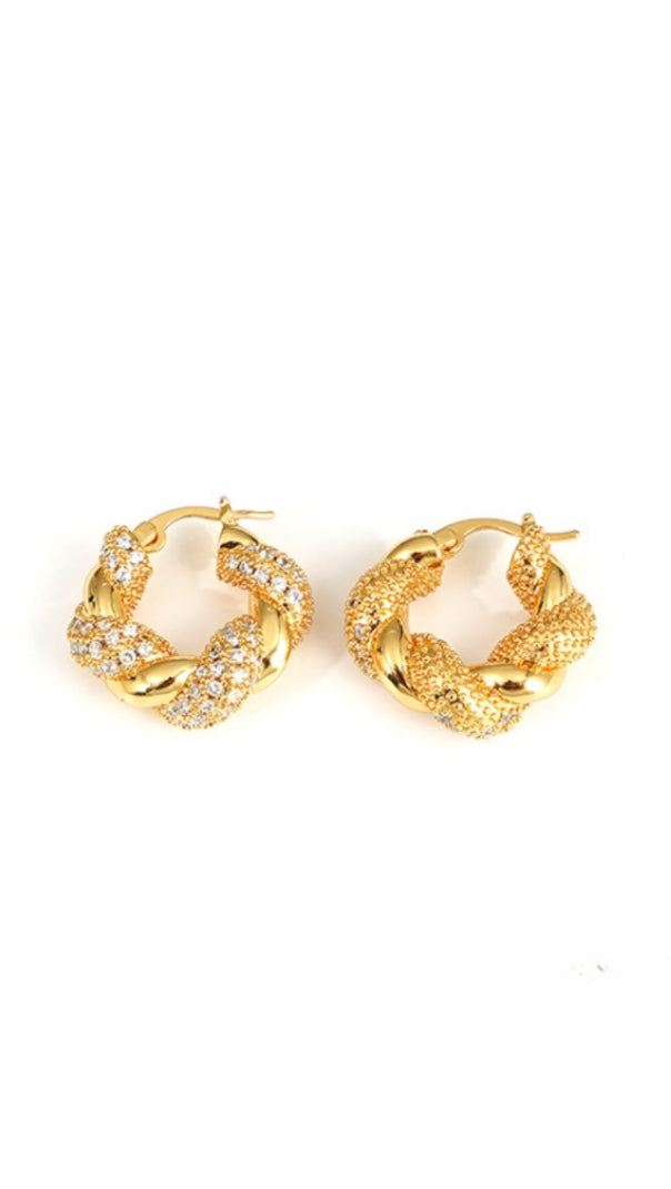 AIIZIE 18K GOLD VINTAGE GOLD EARRINGS - product image