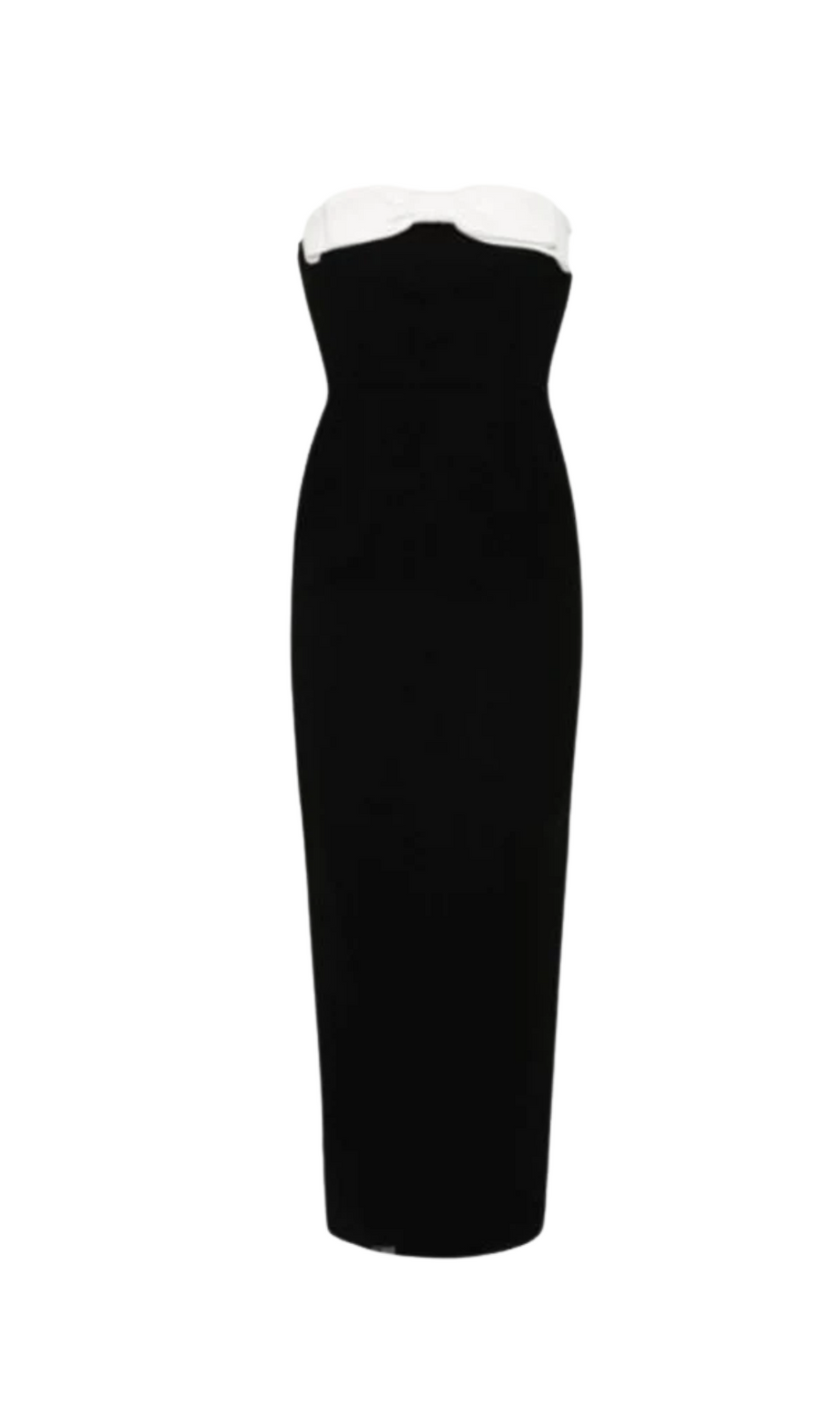 ABITO MIDI NERO CON FIOCCO