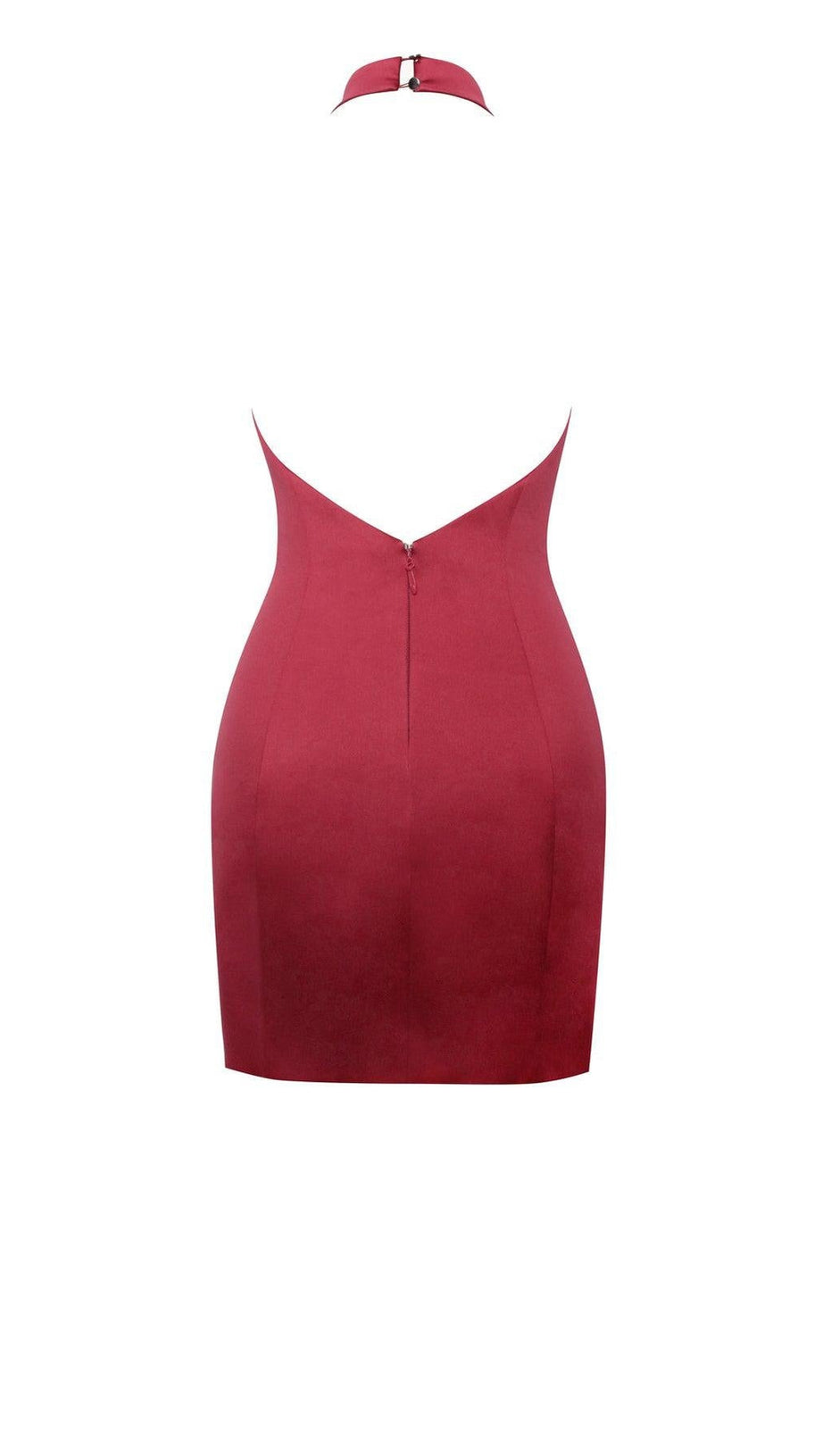 MINI ABITO IN RASO ROSSO VIVIEN