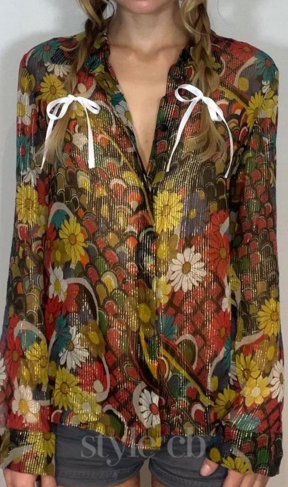 Blusa multicolore da donna